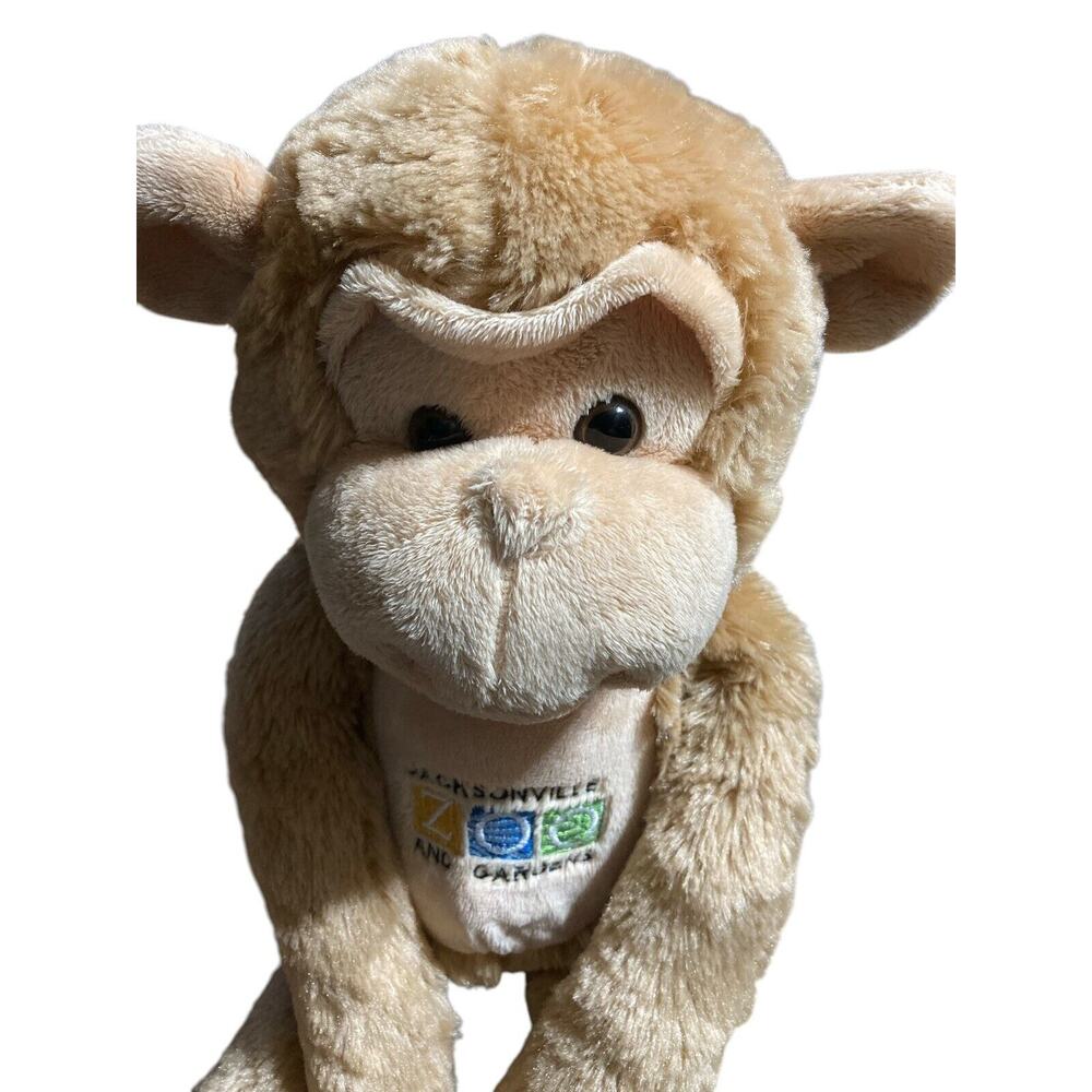 Jacksonville Zoo Hanging Monkey Plush Stuffed Animal Brown